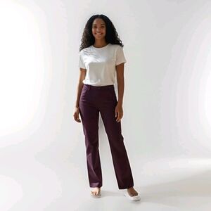 Universal Standard Seine High Rise 27” Skinny Jeans Women’s Size 4XS Plum NWT